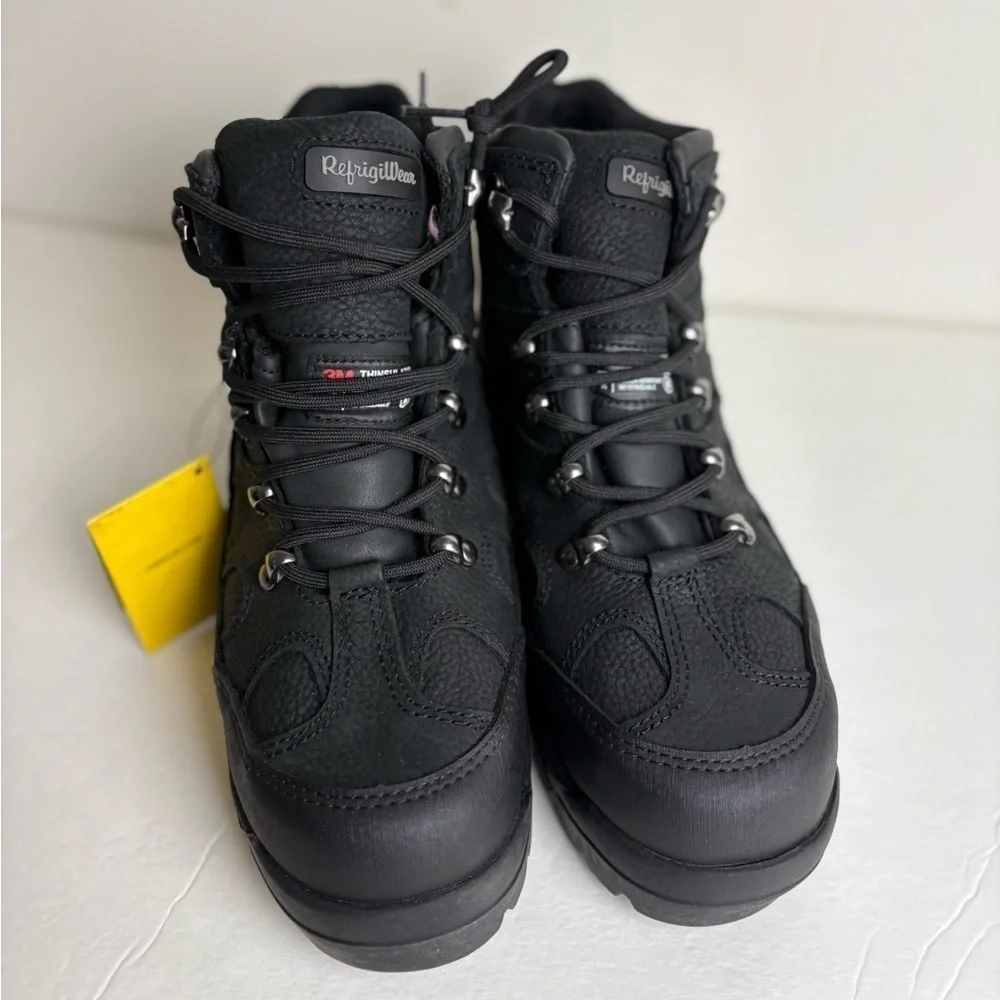 RefrigiWear EnduraMax Insulated Work Boot Leather Waterproof Vibram Black  6.5